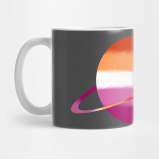 Lesbian Pride Planet Mug